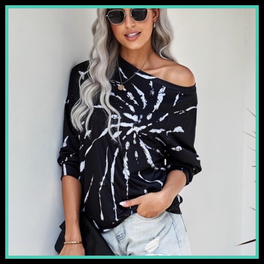 ❗️NEW❗️Tie Dye Off Shoulder Top